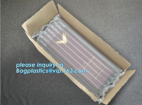 buy double wine bottle air bag packing, wine bottle air column bag packing, Inflating PE Film, cushion pillow air bag, cushi online manufacturer
