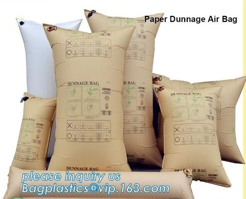 buy Custom kraft paper bags designer paper container dunnage air bag, pillow packing bag dunnage air bag for container, Kraf online manufacturer