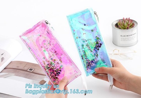 buy stand up pvc slider bag vinyl k bag, vinyl pvc A4 file bag with slider k, Non-toxic PVC slider zipper bag online manufacturer