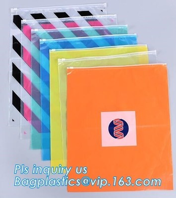 buy slider bag for underwear packaging slider zipper vinyl bag for clothing, zipper closure pvc slider bag clear size A4 off online manufacturer