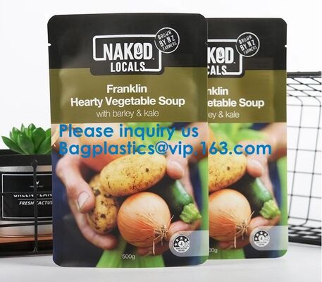 buy Soup Pouch Bags, ALTERNATIVE DAIRY CO.LISA’SNAKED CUISINEBEAN SUPREMEVEGIE DELIGHTS FOOD SERVICE online manufacturer