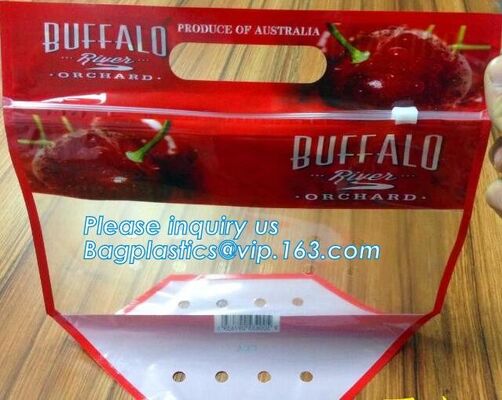 buy printed slider zipper grape packing bag, CPP plastic stand up pouch slider zip lock protection fruit bag for grape, slid online manufacturer
