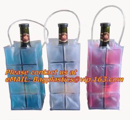 buy Promotional PVC cooler bag for wine, Custom Refillable Travel Plastic Pvc Bottle Ice Tote Red Wine Cooler Bag As Gift Wh online manufacturer