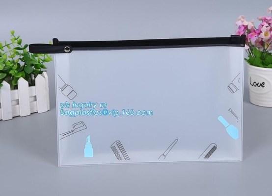 buy pvc zipper lock slider bag/Resealable PVC Slider Zip Poly Bag, Flat Garment Zipper Packaging Slider Bag, CPE material zi online manufacturer