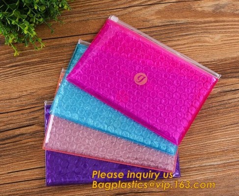 buy Bubble k bag/bubble slider bag/bubble zipper bag customize color size printing,Bubble Padded Bag EPE/PO Film Bag E online manufacturer