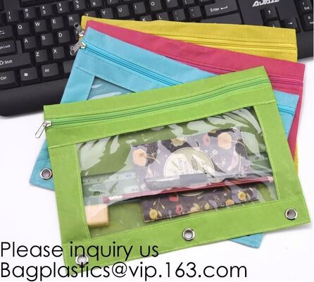 buy Student Polyester stationery Pencil Bag with zipper,Makeup Pen Pencil Case Pouch Stationery bag,bag pen case stationery online manufacturer