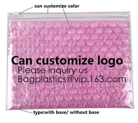 buy New Design Pvc k Epe Foam Heart-Shaped Bubble Bag For Cosmetic/Pink Plastic Bubble Bag With Zipper bagease package online manufacturer