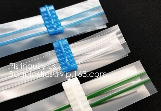 buy pe vacuum plastic cheap double color flange zipper, PP flange zipper, double color flange zipper for flexible packages online manufacturer