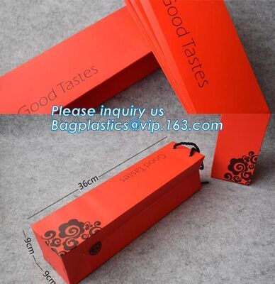 buy paper wine bag, luxury red wine bag in box, single bottle paper wine bag,Bottle Packaging Custom Printed Recycled Paper online manufacturer
