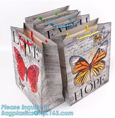 buy MULTIPURPOSE Holiday Gift Bags Shopping CMYK Eco Retail Packaging 100% Recyclable Kraft Paper Wedding Welcome Bags online manufacturer