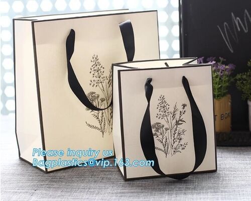 buy Paper Gift Bags With Handles Matte Tote Paper Bags, Shopping Bags, Kraft Bags, Retail Bags, Party Bags online manufacturer