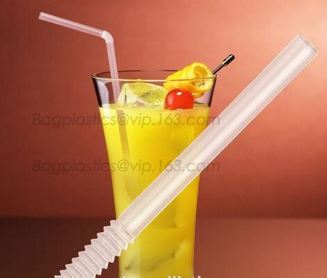 buy Corn starch 100% biodegradable PLA drinking straw, PLA straw for cold drink plastic cup, 100% compostable flexible straw online manufacturer
