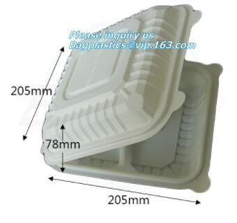 buy Fully Renewable Unbleached Wheatstraw and Sugarcane Fibers Takeout Containers,Biodegradable lamination oil cut resistant online manufacturer