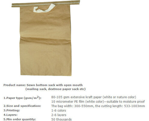 buy flour packing bag,charcoal packing bag,single pasted bottom paper sacks with open mouth,sewn bottom sack with open mouth online manufacturer