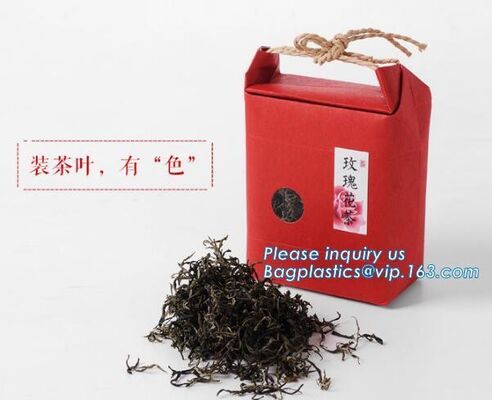 buy Waterproof Drawstring Kraft Paper Rice Bag,Food grade Wholesale food rice kraft paper bag gift packaging bag, BAGEASE online manufacturer