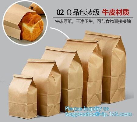 buy Free sample food grade paper bread bag with window,Food grade recycled bread paper bag with paper twist handle, bagease online manufacturer