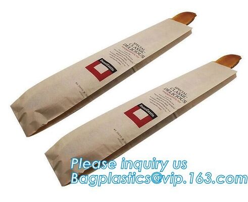 buy Recyclable sandwich bread food packaging red paper bag,Eco-friendly high quality recycled custom logo printed brown dess online manufacturer