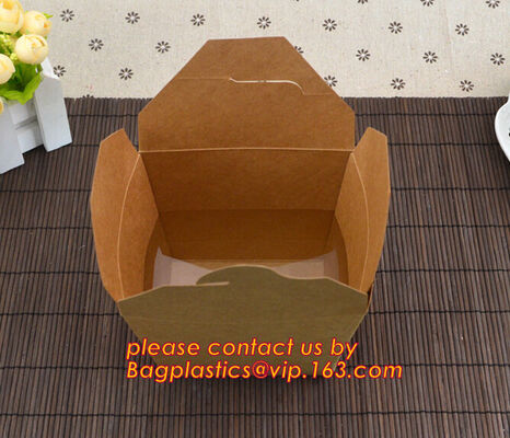 buy brown kraft cardboard burger box for hamburger food with logo printing, Food Grade Paper box, Lunch box, Bento box, Frie online manufacturer