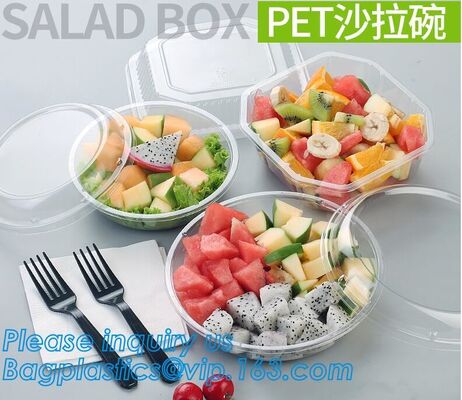 buy Cheap Custom Food Grade Clear PET Salad Bowl Disposable Food Plastic Bowl,460ml Disposable PET Noodle Soup Salad Bowl online manufacturer