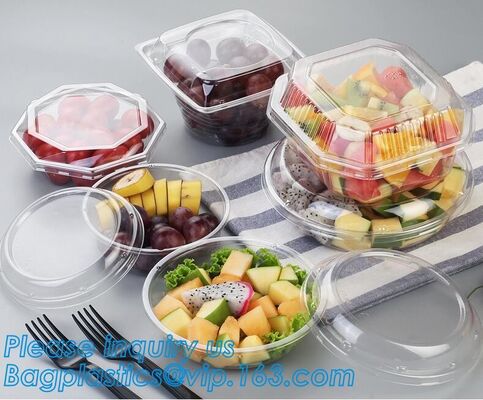 buy 32oz Disposable Clear PET Plastic Salad Bowl With Lid PLA Biodegradable Salad Bowl,24oz Pet Disposable Plastic Salad Bow online manufacturer
