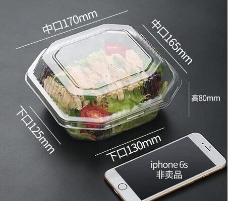 buy Disposable Plastic Food Packaging salad bowl with lid,clear small food dessert disposable soup plastic salad bowl packag online manufacturer