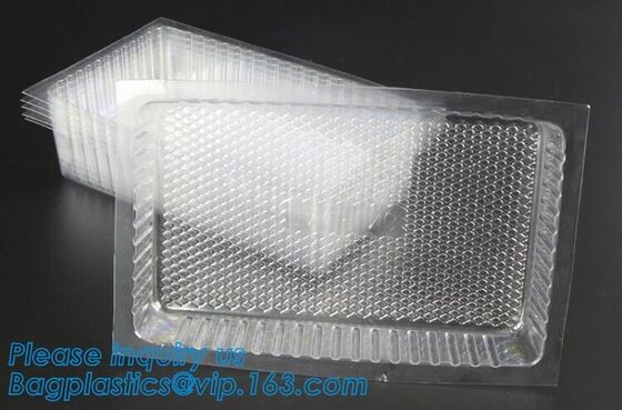 buy Disposable custom blister PET food packaging plastic container COOKIE biscuit tray,PET blister packaging compartment hin online manufacturer