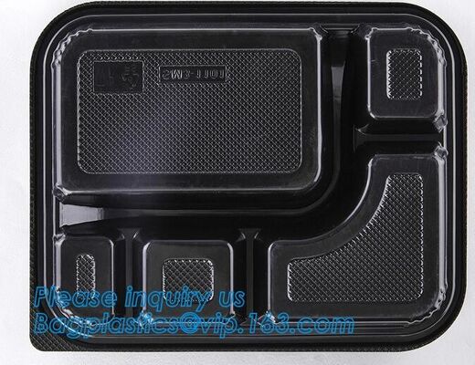 buy clear blister clamshell plastic raspberry containers,lunch box 4 compartment PP Blister pack Food Containers Disposable online manufacturer