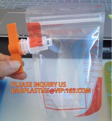 buy Reusable Stand Up Plastic Custom Liquid Fruit Juice Drink Packaging Spout Pouch Bag / Juice Doypack With Spout Cap PACKA online manufacturer