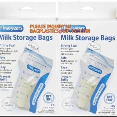 buy Custom Design Breast Milk Cooler Bag Liquid Safe Food Storage Bags,Customized disposable plastic baby breast milk refrig online manufacturer