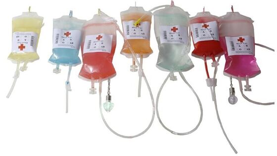 buy Vampire blood bags beverage bag fruit juice drink packaging bag,Halloween Party For Blood Energy Drink Bag Dual Port IV online manufacturer