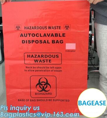 buy Customized color biohazard medical waste drawstring bag drawtape bag, biohazard medical waste bags for clinical waste,ye online manufacturer