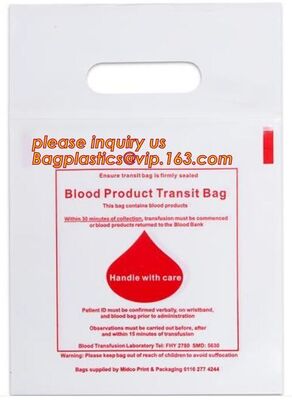 buy blood bag, blood grip bags. zipper pouch for medical specimen/ Pathological specimen packaging bag, medial blood carrier online manufacturer
