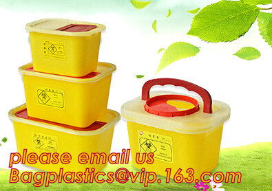 buy Square sharps container, medical disposal bins, needle container, Disposable Hospital Biohazard Sharp Collector Waste Bi online manufacturer