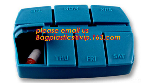 buy pill case with date letters,Hot Sale medicine box,Plastic 7 Days Pill Box, Cute Round Plastic Weekly 7 Days Pill Box online manufacturer