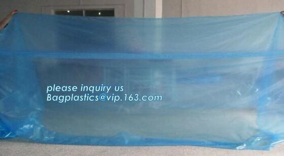 buy Giant jumbo big size poly pallet cover packaging bags with competitive price, 36 x 27 x 65" 1 Mil ldpe Clear Pallet Cove online manufacturer