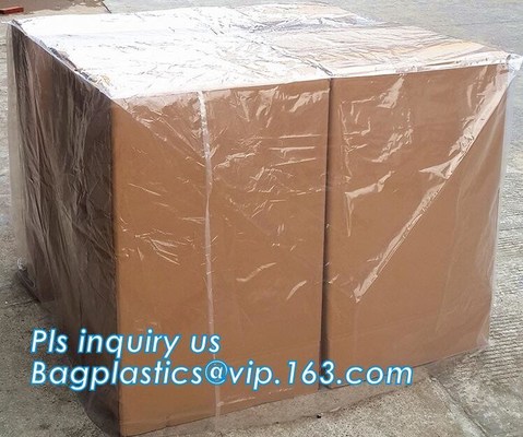 buy Commercial clear gussted bags for pallet covers, Plastic vinyl cover with square bottom poly pallet cover, Tarpaulin Pal online manufacturer