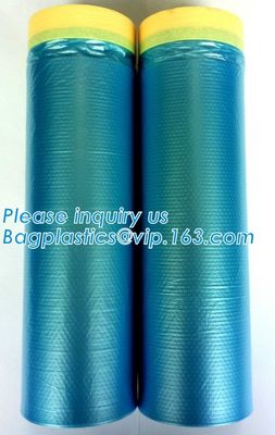 buy UV Resistance PE Taped Plastic Drop Masking Film For Car Painting, Plastic Film/Pre-Taped Masking Taped Protective Plast online manufacturer