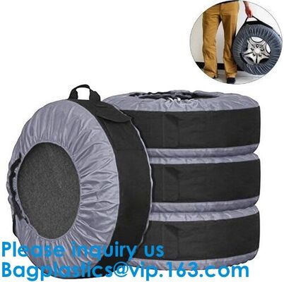 buy Anti UV Automotive 600D Wheel And Tyre Bags Automotive Spare Tire Tyre Wheel Cover With Carrying Handles Tote Car Wheel online manufacturer