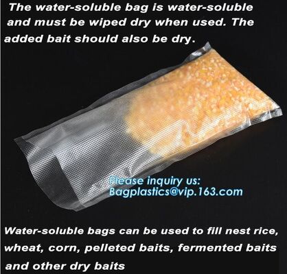 buy custom made colored soft PVA water soluble plasticfishing lure packaging, Bait Bags forFishing, dissolved in water fish online manufacturer