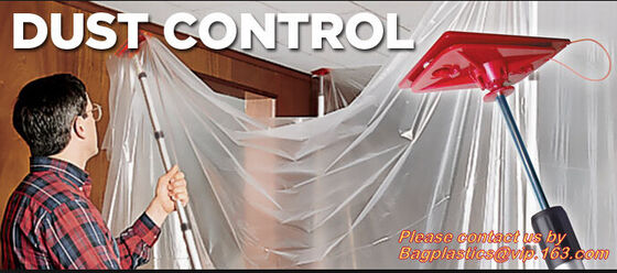 buy Carpet protectivDustless Warehouse PE Protection Films for Dust Control,Plastic sheet builders film black color 2mx100m, online manufacturer