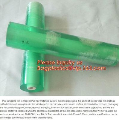 buy PVC packaging film pvc cling film wrap film clear wrapping plastic Stretch Film/ pvc stretch Wrapping Film Roll Cast PVC online manufacturer