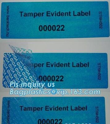 buy Void Hologram labels stickers,sliver tamper evident security VOID label,adhesive moon rock pre cotton size label roll vo online manufacturer
