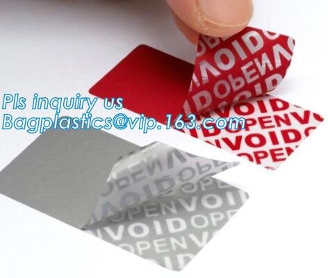 buy VOID Material Warranty Void Non Removable Labels,Tamper Evident Honeycomb Holographic Warranty OPEN Void Security Label, online manufacturer