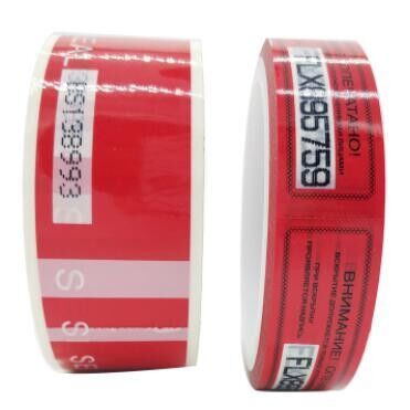 buy Printed Tamper Evident Adhesive Void Security Tape,China Supplier Pet Void Tape Double Sided Clear Polyester Pet Tape online manufacturer