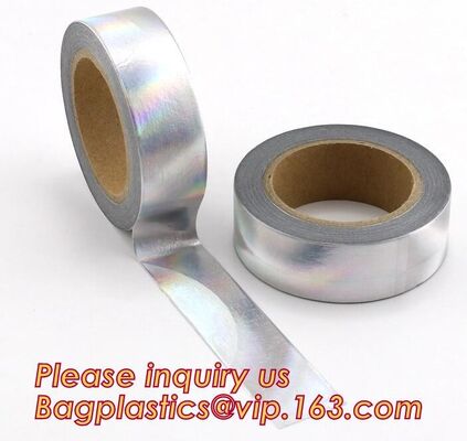 buy Foil Washi Tape Holographic Foil Washi Tape,Gold Laser Decorative Reflective Customized Washi Tape, Decorative online manufacturer
