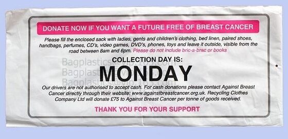 buy Compostable Charity Donation SACKS Recycling & Degradable Garbage Bags Rubbish Bags Wastebasket Liners Bags For Kitchen online manufacturer