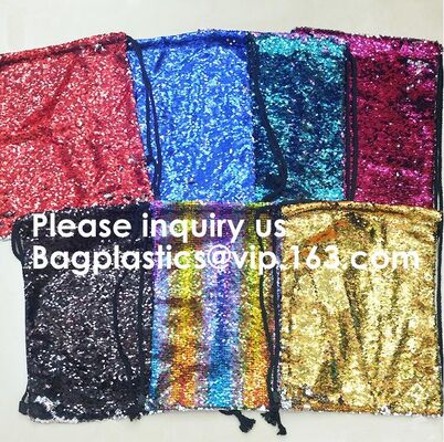 buy Customized Sublimation Sequins Drawstring Bag Black And White Backpack Bag,Reversible Bling Customized Sequin Drawstring online manufacturer