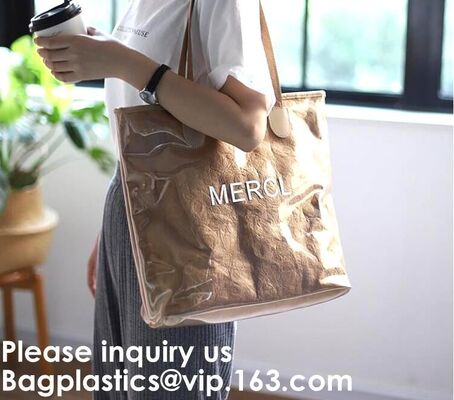 buy Washable Paper Bag Waterproof Shopping Tote Bags Tyvek Bags,Embroidered / Silk Screen Printed / Transfer Print / Sublim online manufacturer