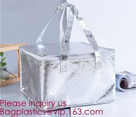 buy Promotional Custom Printed Disposable Non Woven Tote Lunch Thermal Insulated Food Deliver Cooler Bag, BAGEASE, BAGPLASTI online manufacturer