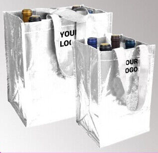 buy Promotional logo printed cheap reusable black pp woven shopping custom bags, PP Woven Bag Laminated Non Woven Shopping B online manufacturer